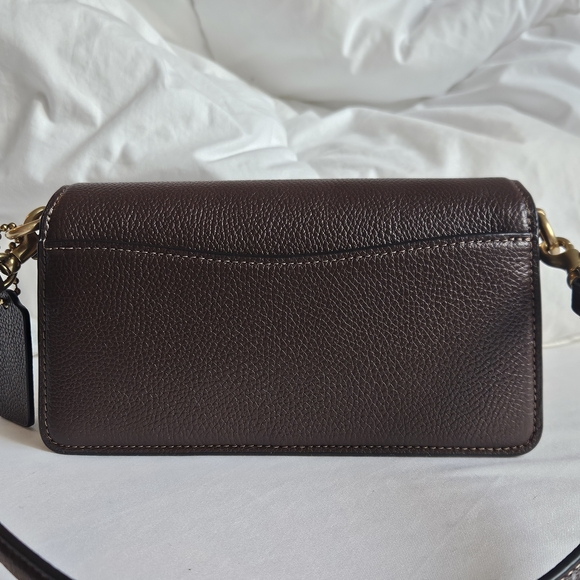 Coach Maple Pebbled Tabby 20 Leather Shoulder Bag with Gold Tone Hardware - Picture 6 of 16